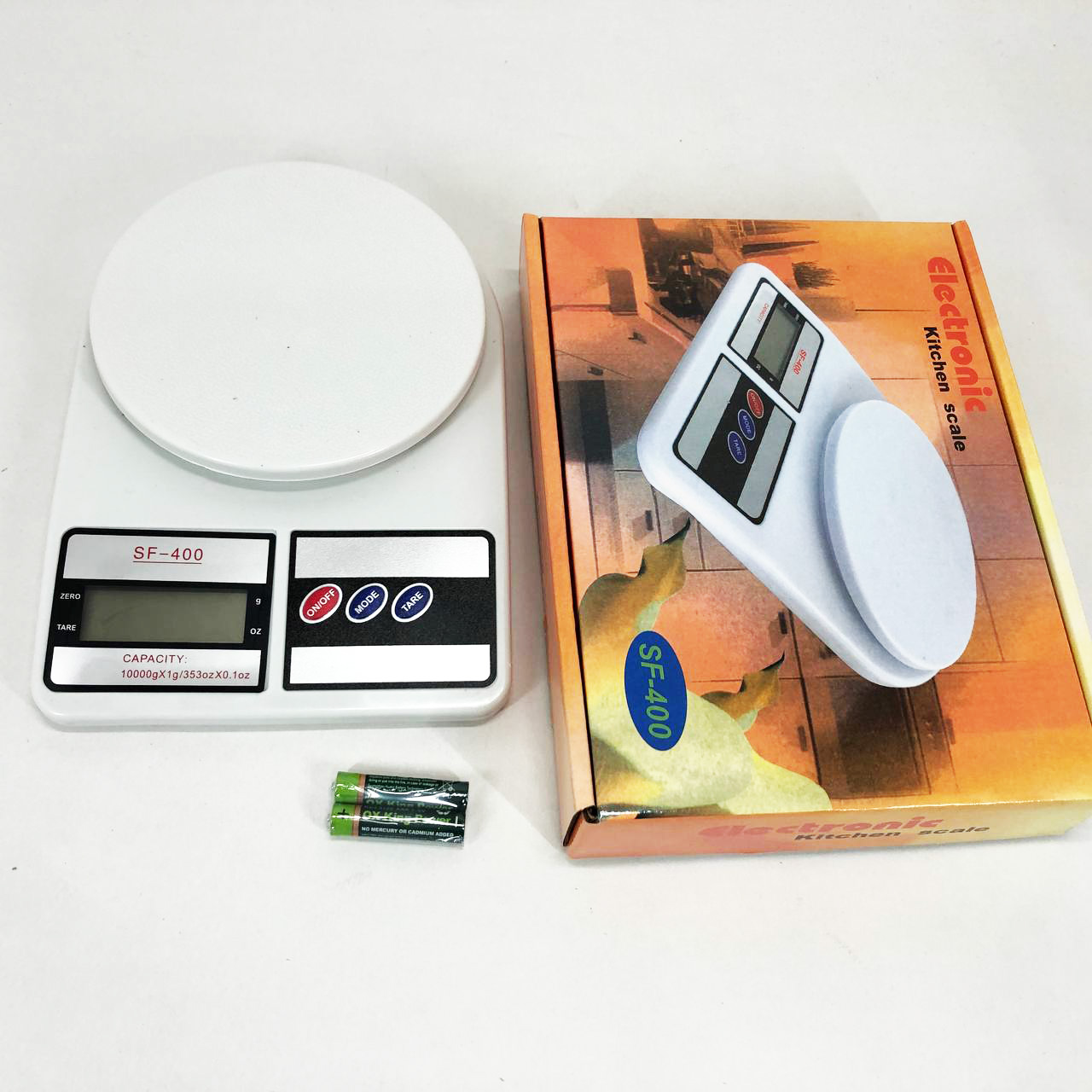 Весы кухонные электронные Domotec SF-400 с LCD дисплеем Белые до 10 кг - Зображення 12
