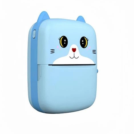 Портативний дитячий термопринтер із Bluetooth A8 Cat міні принтер для телефону Blue - Зображення 5