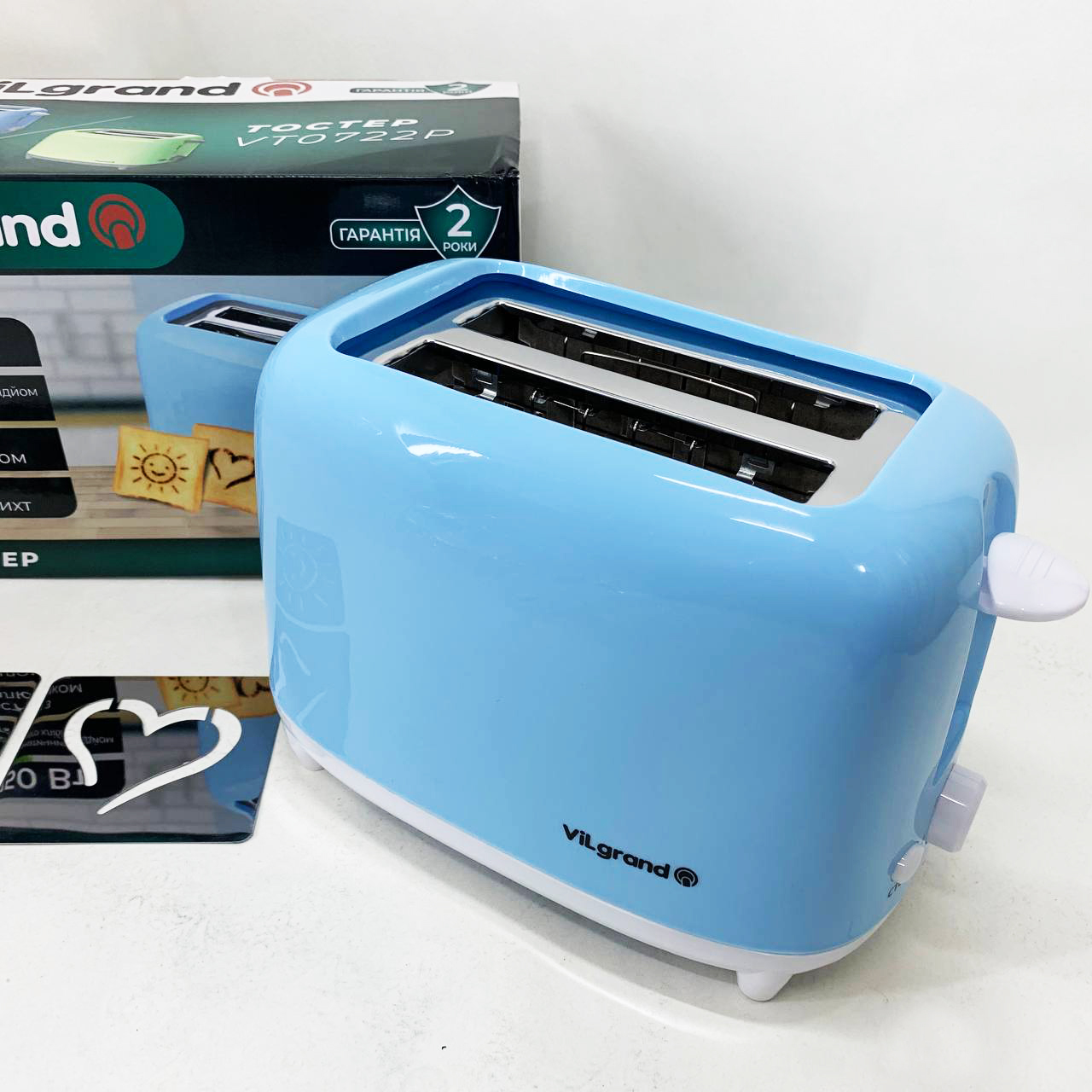 Тостер VILGRAND VT0722P Blue