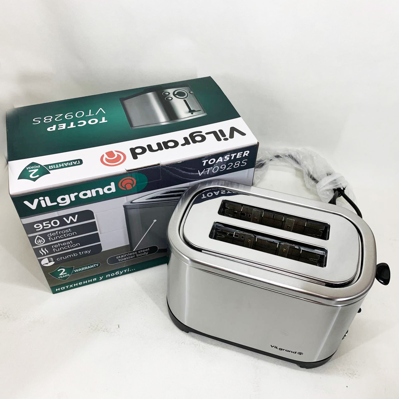 Тостер ViLgrand VT0928S - Зображення 2