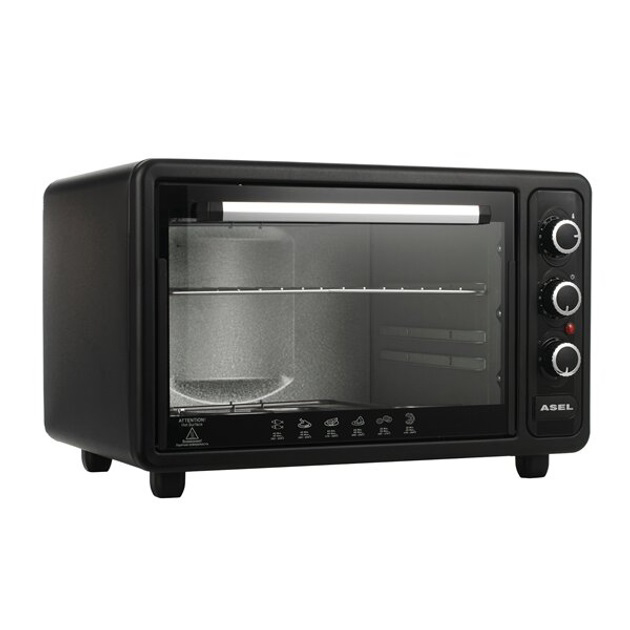 Електродуховка ASEL AF-40-24 чорного кольору