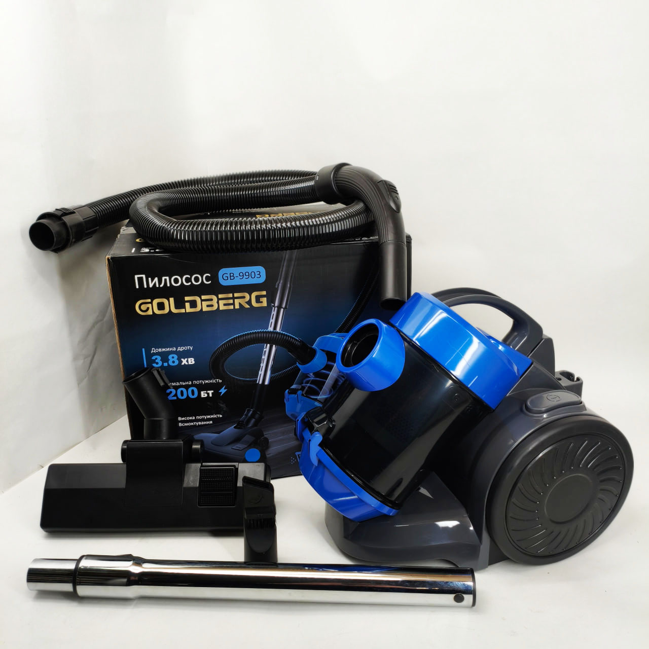 Пилосос вакуумний GOLDBERG GB-9903 на 3 л 6200 Вт синій колір - Зображення 4