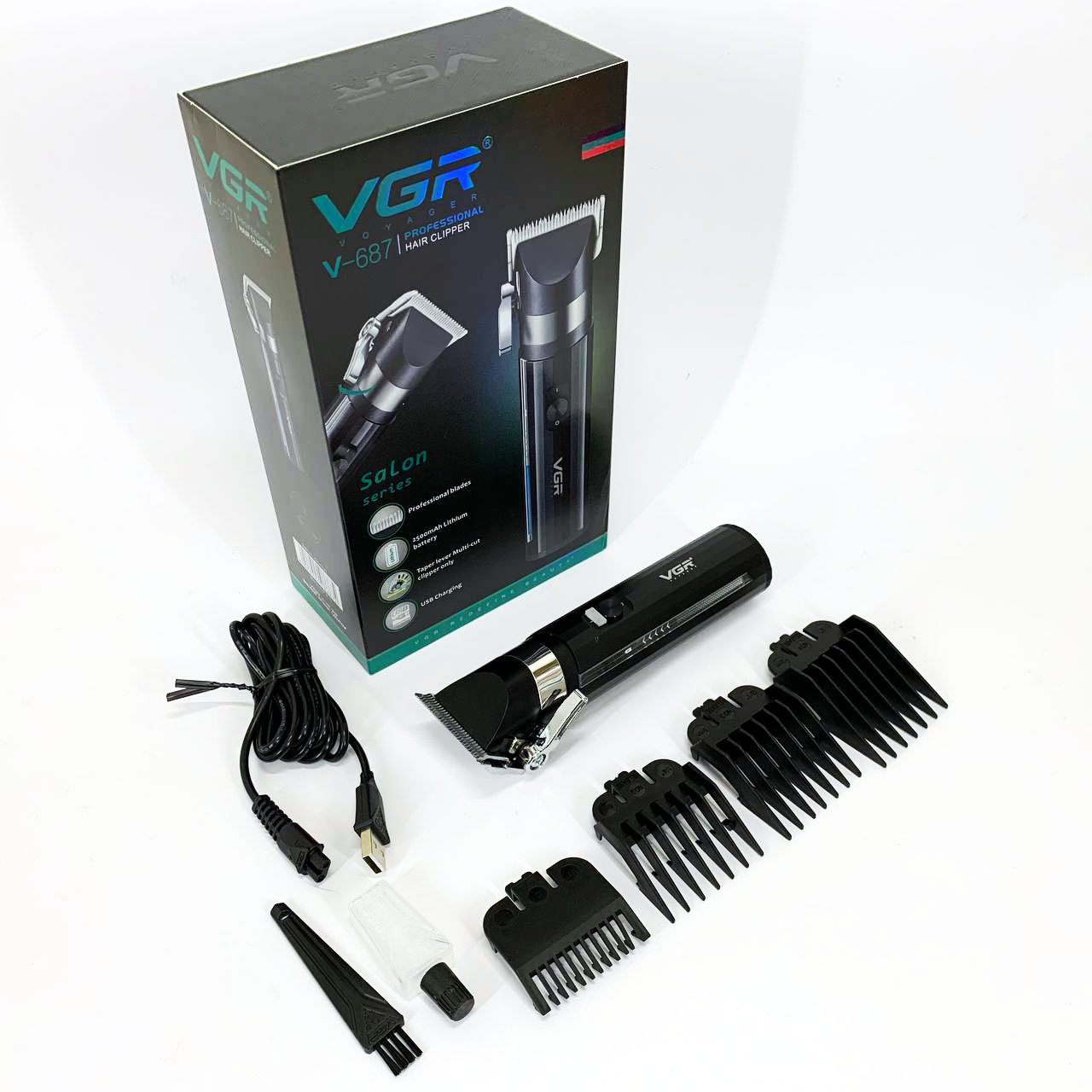 Акумуляторна машинка для стрижки VGR V-687 - Зображення 4