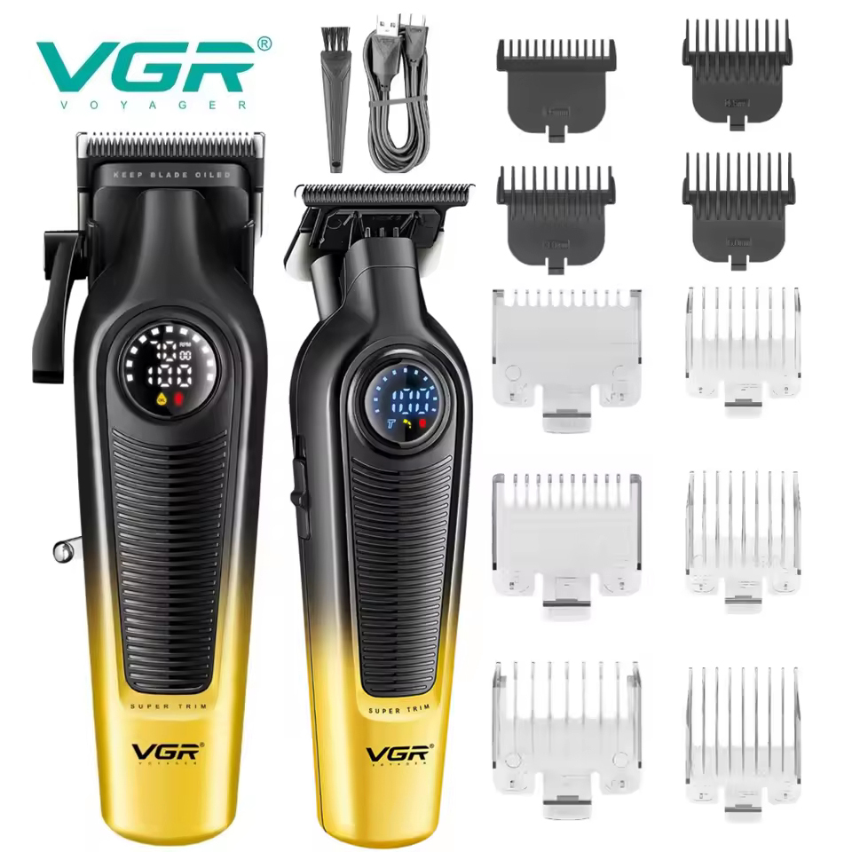 Комплект для стрижки волосся VGR 2в1 V-196 V-996 золотий