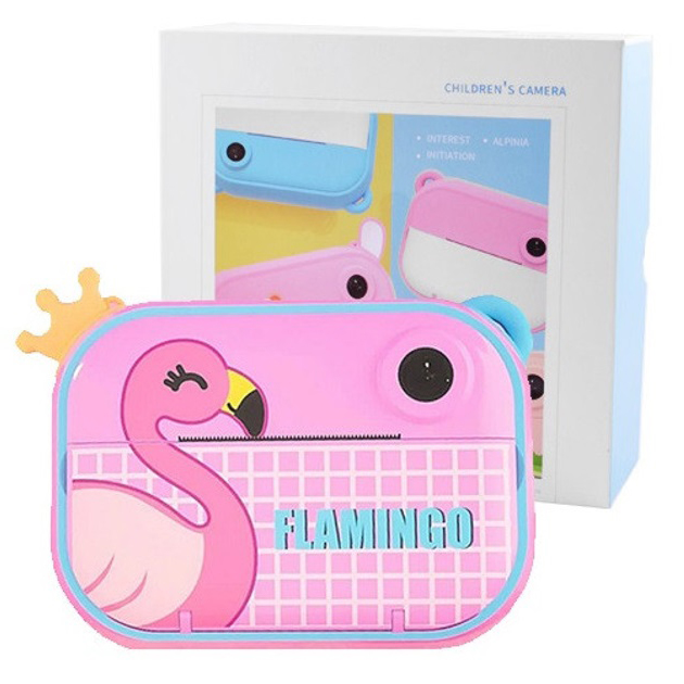 Дитячий фотоапарат YT008 PINK FLAMINGO з підтримкою microSD - Зображення 4