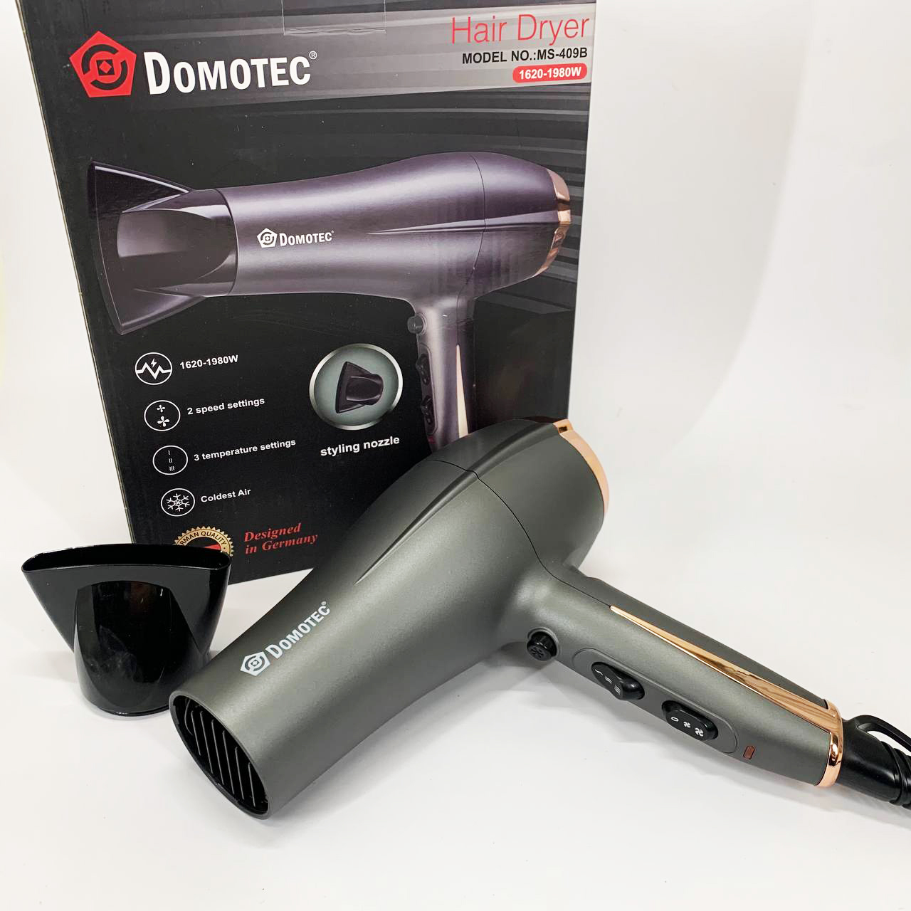 Фен для волосся Domotec MS-409B 1980 Вт - Зображення 5