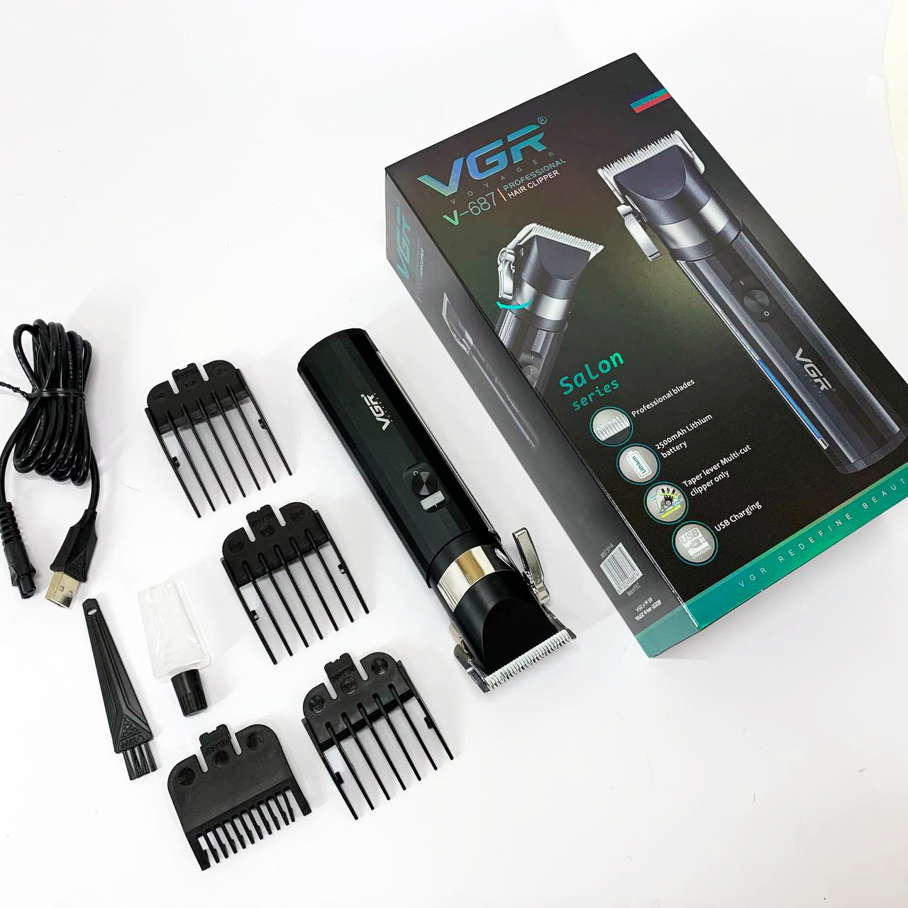 Акумуляторна машинка для стрижки VGR V-687 - Зображення 3