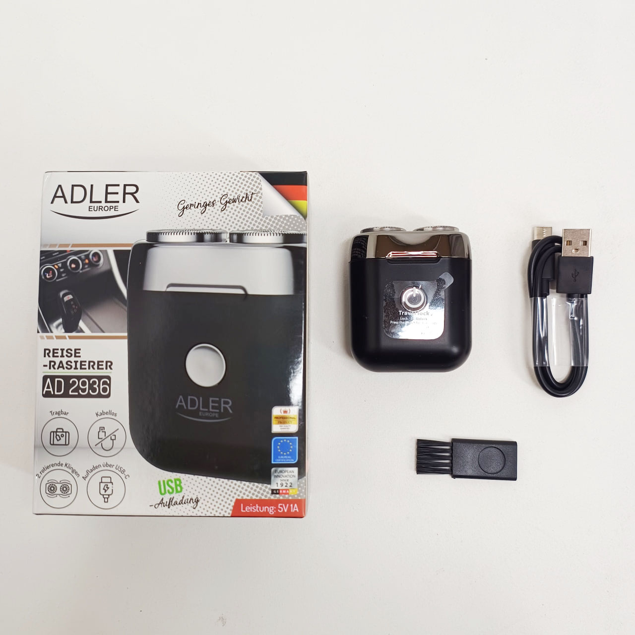Бездротова бритва Adler AD 2936 USB чорна - Зображення 4