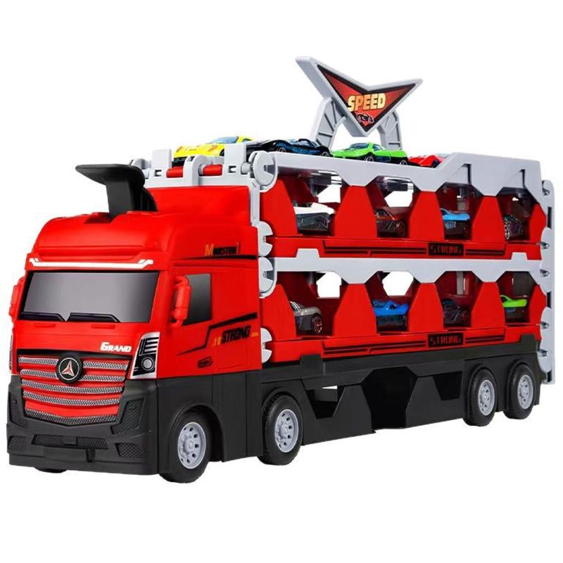 Ігровий набір-вантажівка SHT D663-T202 Catapult Truck + 8 small car - Зображення 2