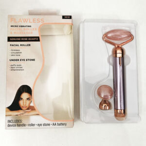 Масажер ролик електричний Facial Roller Massager бежевий