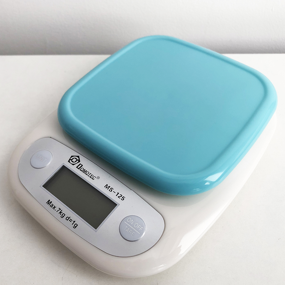 Кухонні ваги DOMOTEC MS-125 Plastic колір блакитний - Зображення 4