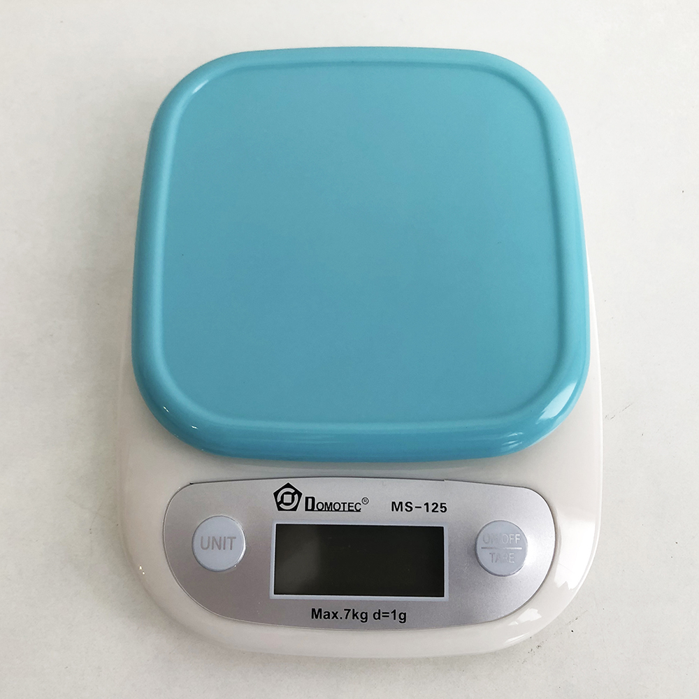 Кухонні ваги DOMOTEC MS-125 Plastic колір блакитний - Зображення 6