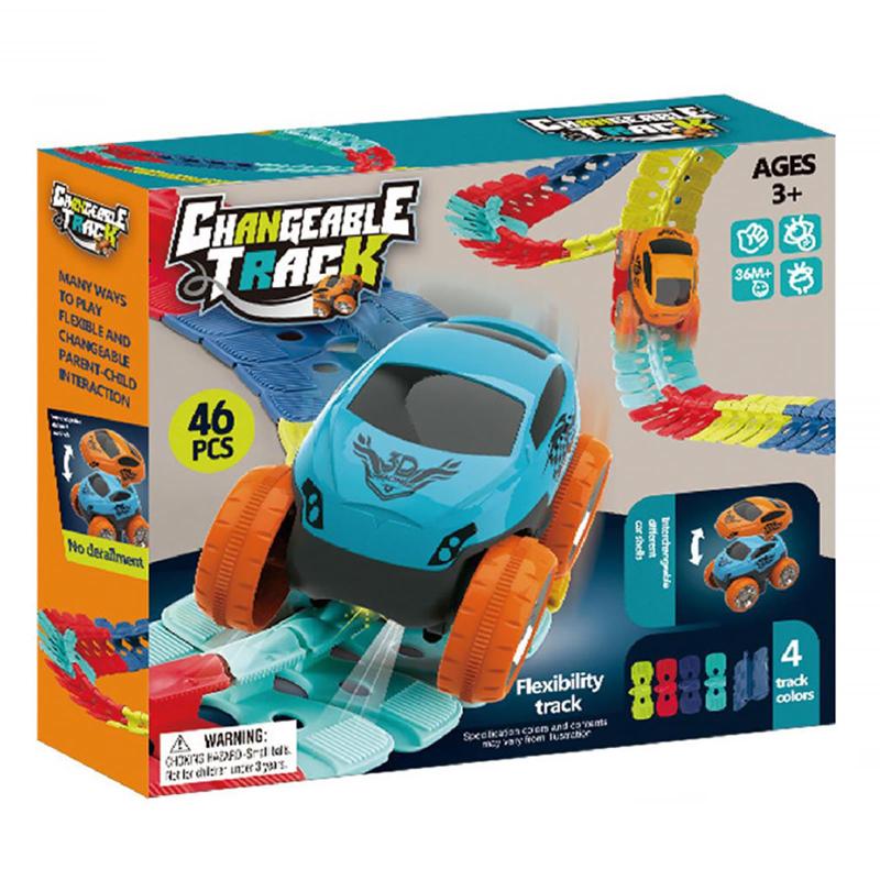 Інтерактивний трек з інерційною машинкою SHT 088 Changeable Trak (46pcs/1CAR) - Зображення 3