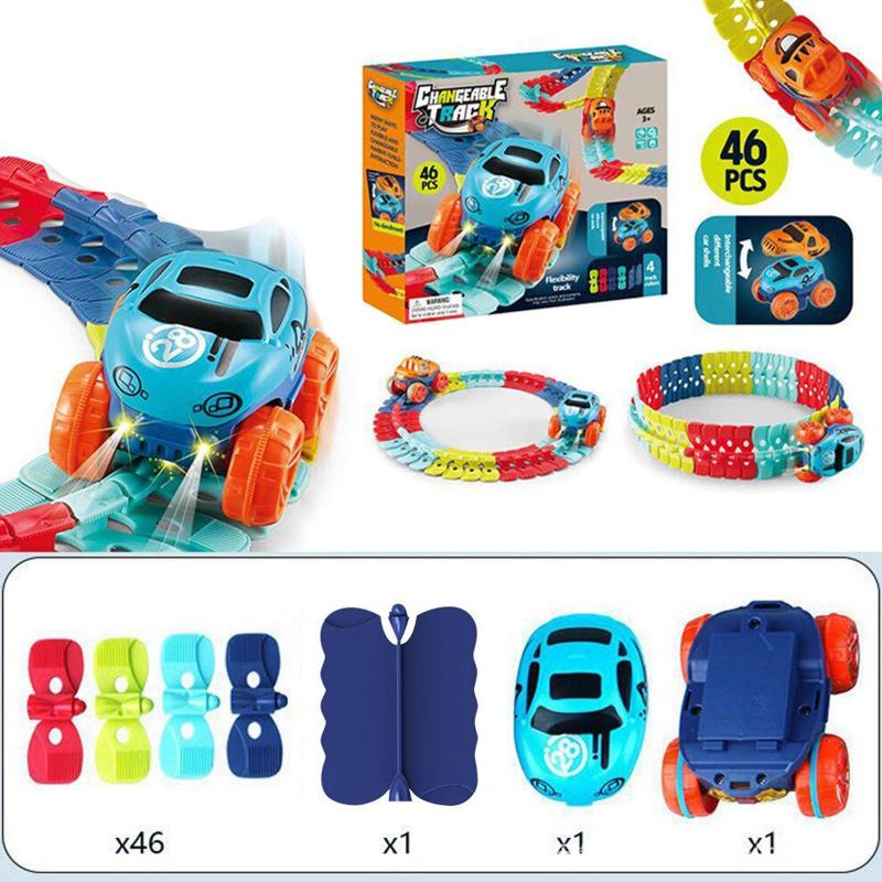Інтерактивний трек з інерційною машинкою SHT 088 Changeable Trak (46pcs/1CAR) - Зображення 4