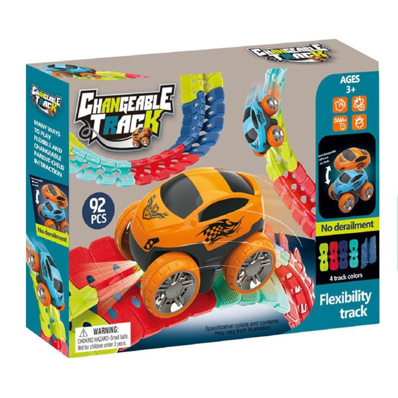 Інтерактивний трек з інерційною машинкою SHT 188 Changeable Trak (92pcs/1CAR) - Зображення 3