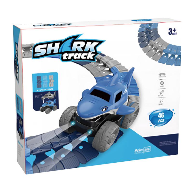 Інтерактивний трек з інерційною машинкою SHT 5510-4 Shark Trak (46pcs/1CAR) - Зображення 3