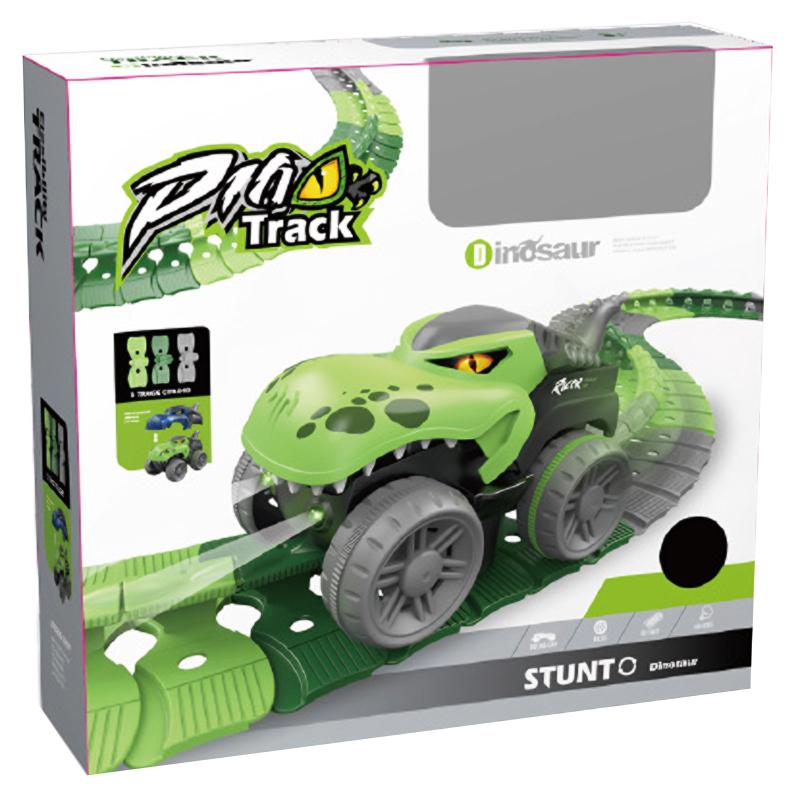 Інтерактивний трек з інерційною машинкою SHT 5510-5 Dino Trak (168pcs/1CAR) - Зображення 4