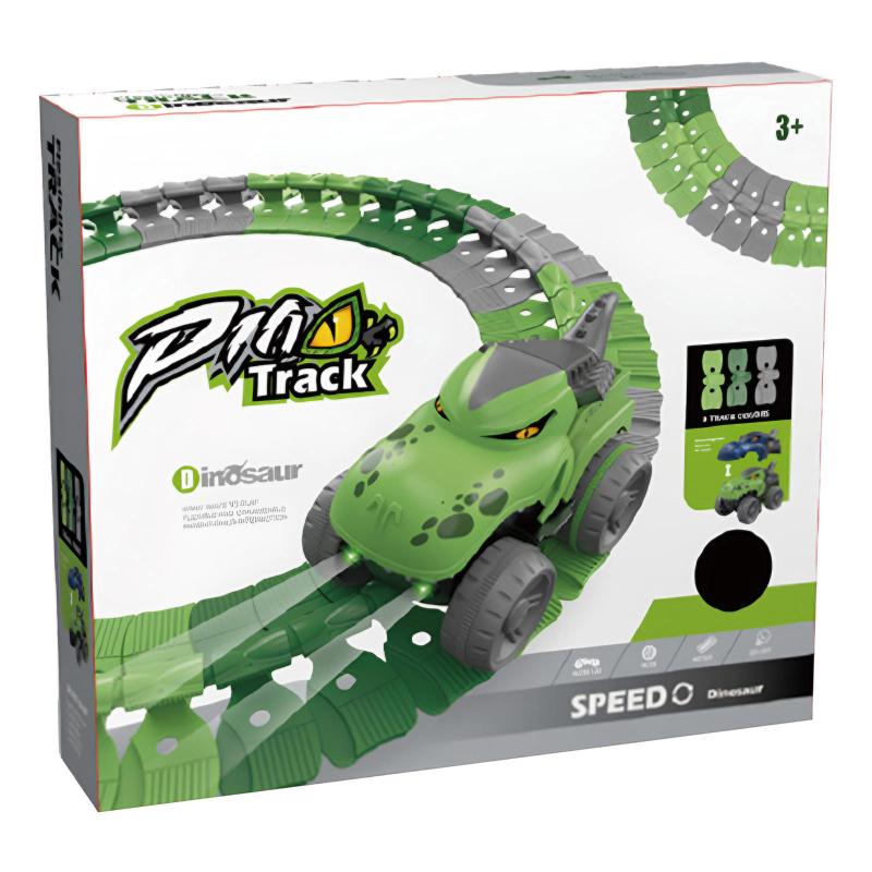 Інтерактивний трек з інерційною машинкою SHT 5510-7 Dino Trak (92pcs/1CAR) - Зображення 2