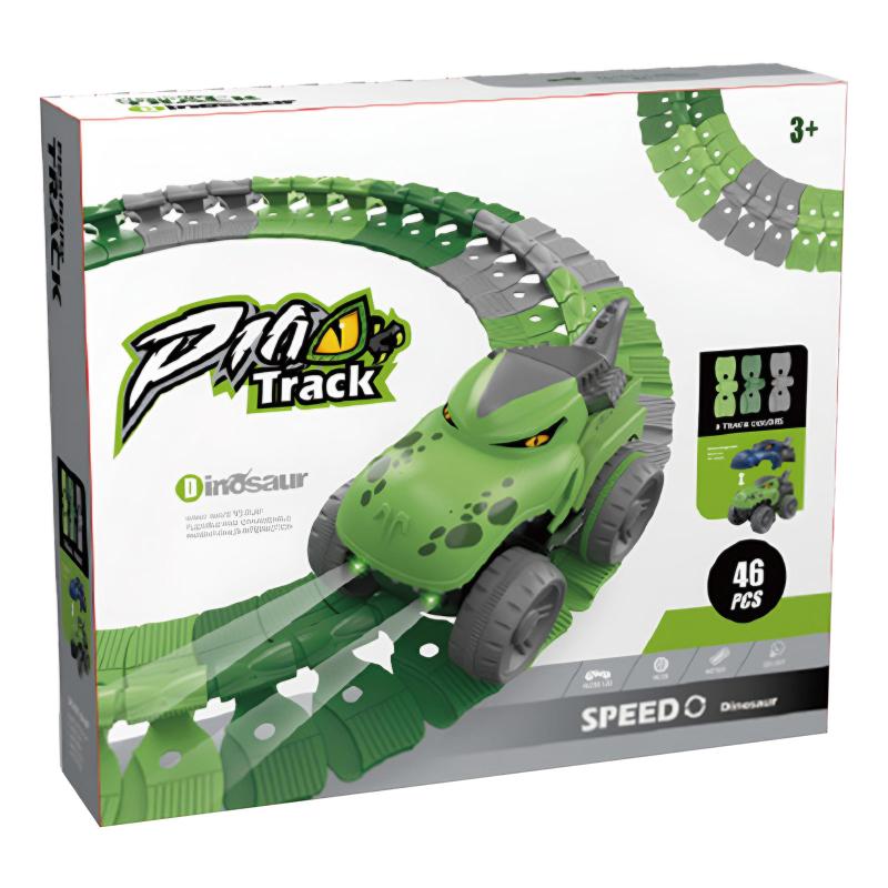 Інтерактивний трек з інерційною машинкою SHT 5510-8 Dino Trak (46pcs/1CAR) - Зображення 4