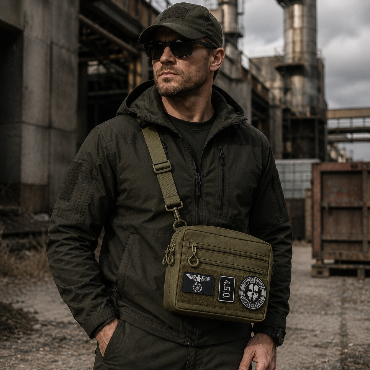 Сумка EDC Cordura 600D для патчів 25×20×5,5 см хакі - Зображення 6