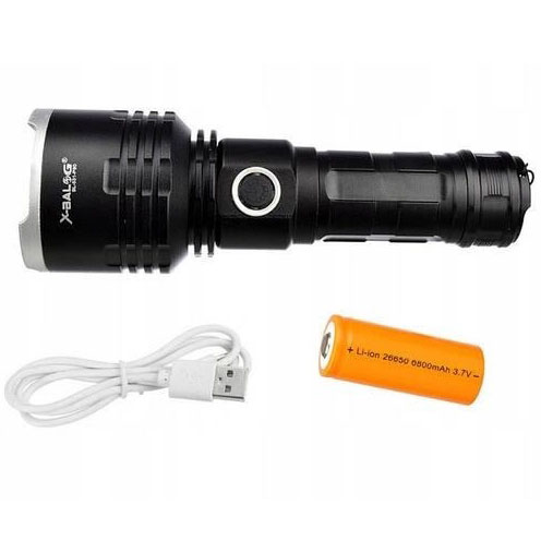 Ліхтар поліцейський X-Balog BL-531-P90 з Power Bank 8800 мА·год USB/microUSB/3хААА R3 - Зображення 4