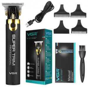 Машинка для стрижки VGR V-082 бездротова акумуляторна + 3 насадки триммер для волосся