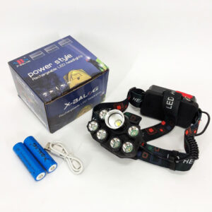 Налобний ліхтар Bailong Police BL-T78 5 LED білий з USB-зарядкою