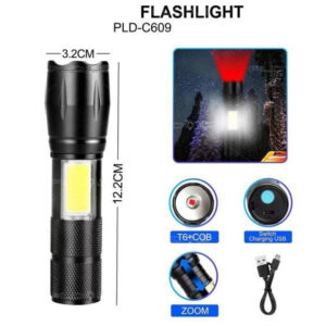 Ліхтарик кишеньковий PLD C609-T6+COB