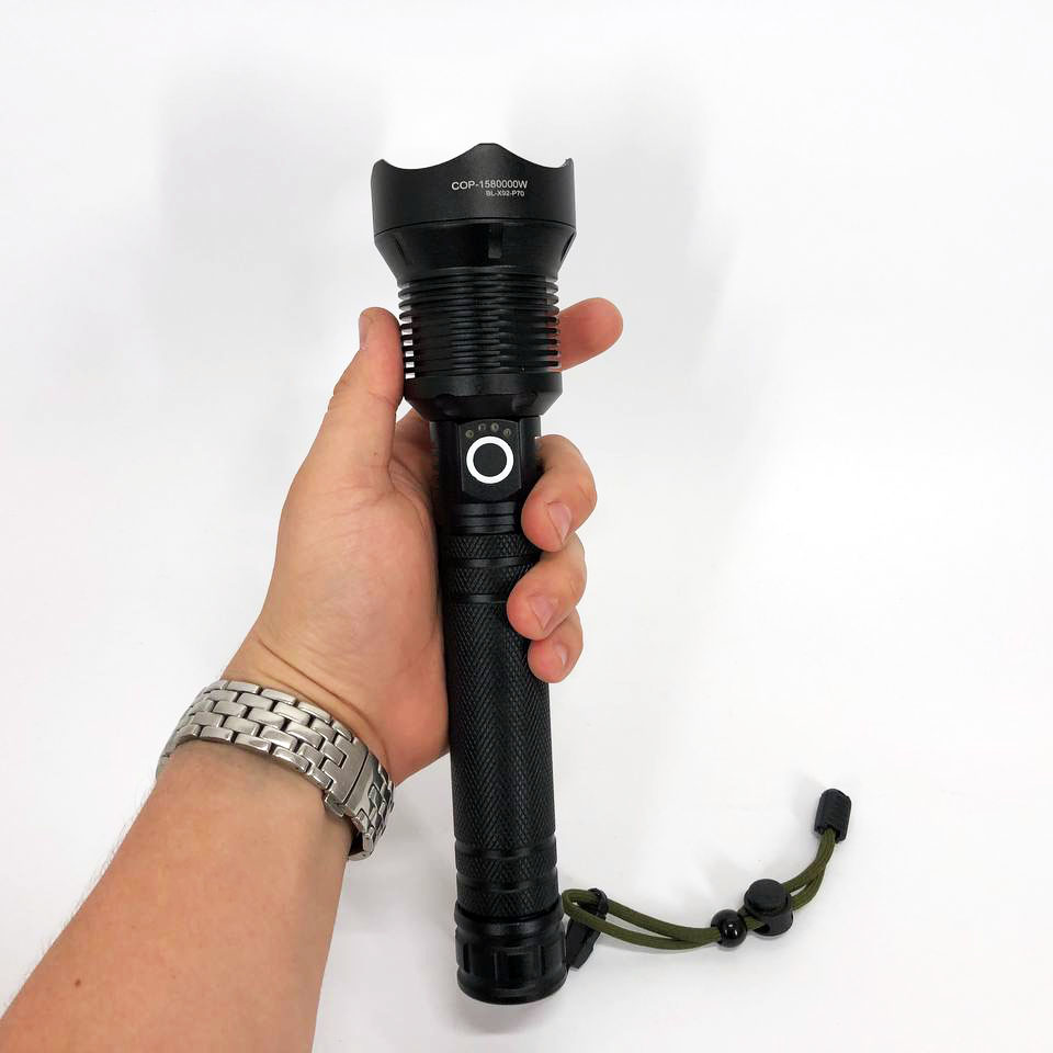 Акумуляторний тактичний ліхтарик X-Balog BL-X92-P70 з USB-зарядкою - Зображення 6