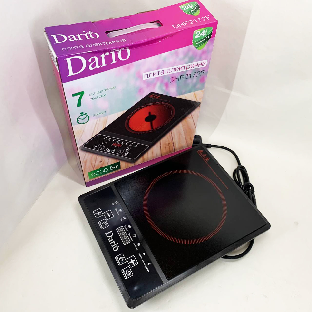 Інфрачернова настільна плита DARIO DHP2172F - Зображення 3