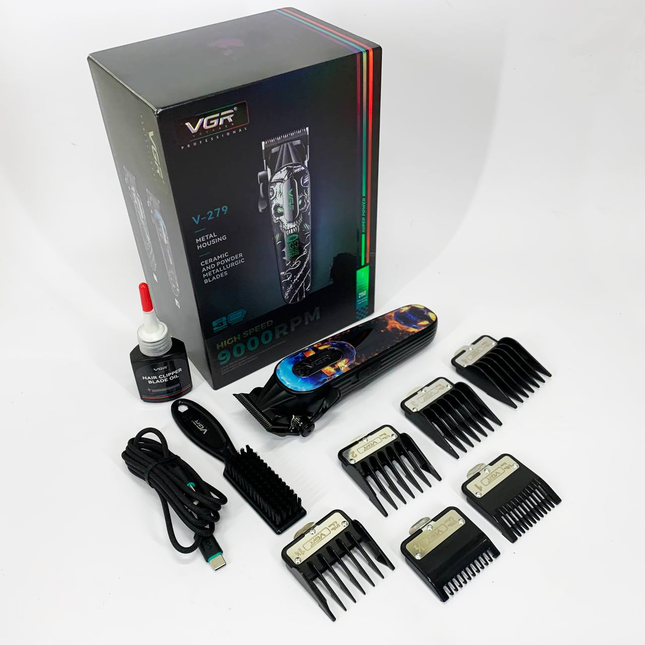 Акумуляторна машинка для стрижки VGR V-279 RED - Зображення 3
