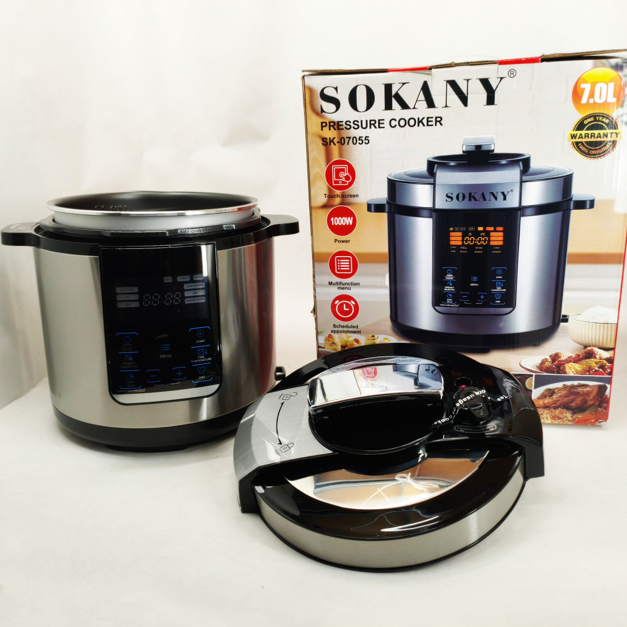 Мультиварка Sokany SK-07055 7 л 3в1 1000 Вт - Зображення 6
