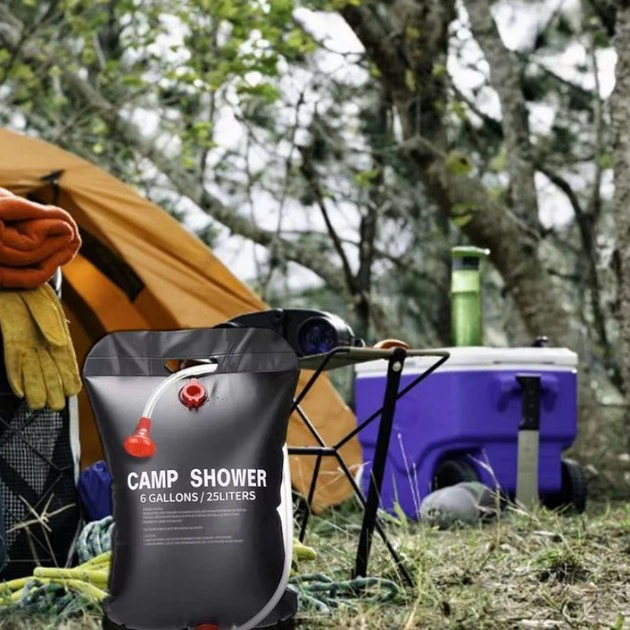 Походний душ 20 л 50 °C CAMP SHOWER 41×60 см з крюком та шнуром для підвісу - Зображення 6