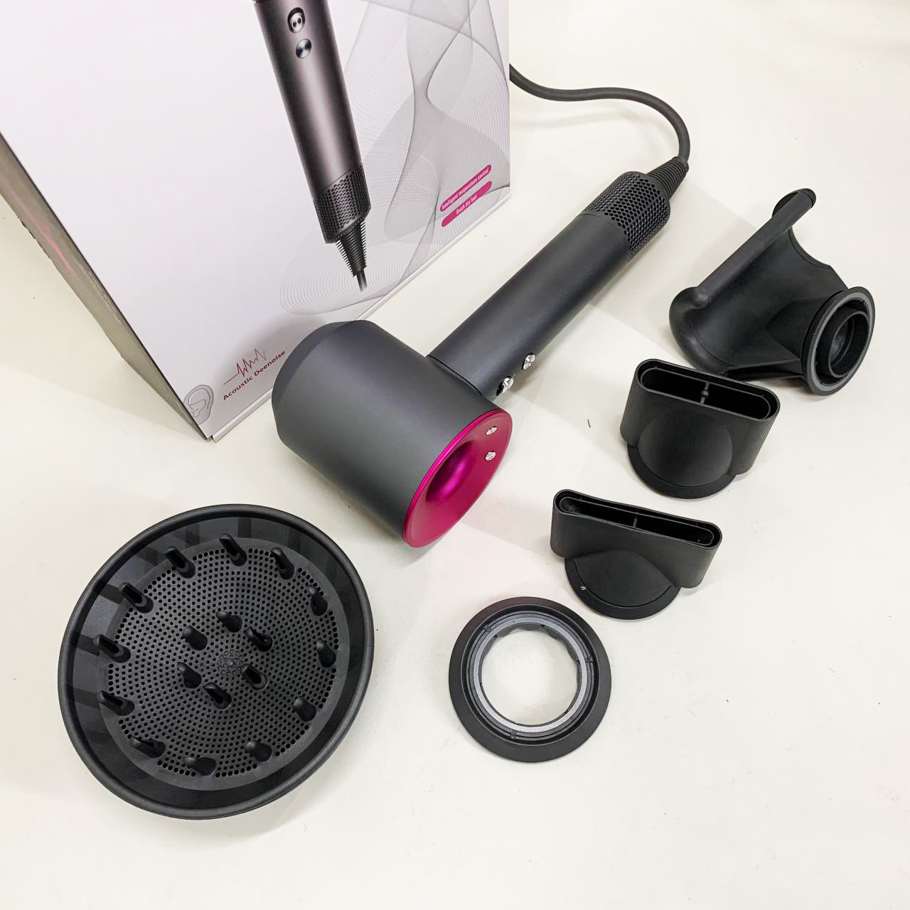 Фен Super Hair Dryer з 5 насадками для швидкого сушіння та укладання волосся - Зображення 4