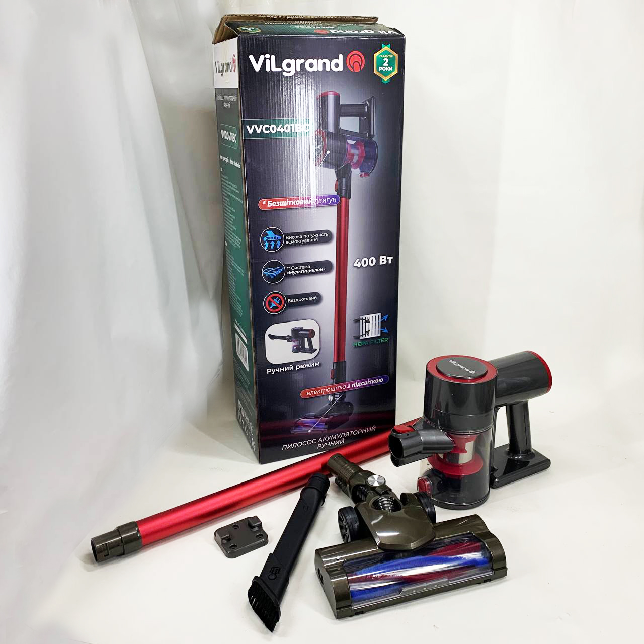 Пилосос ручний VILGRAND VVC0401BC - Зображення 4