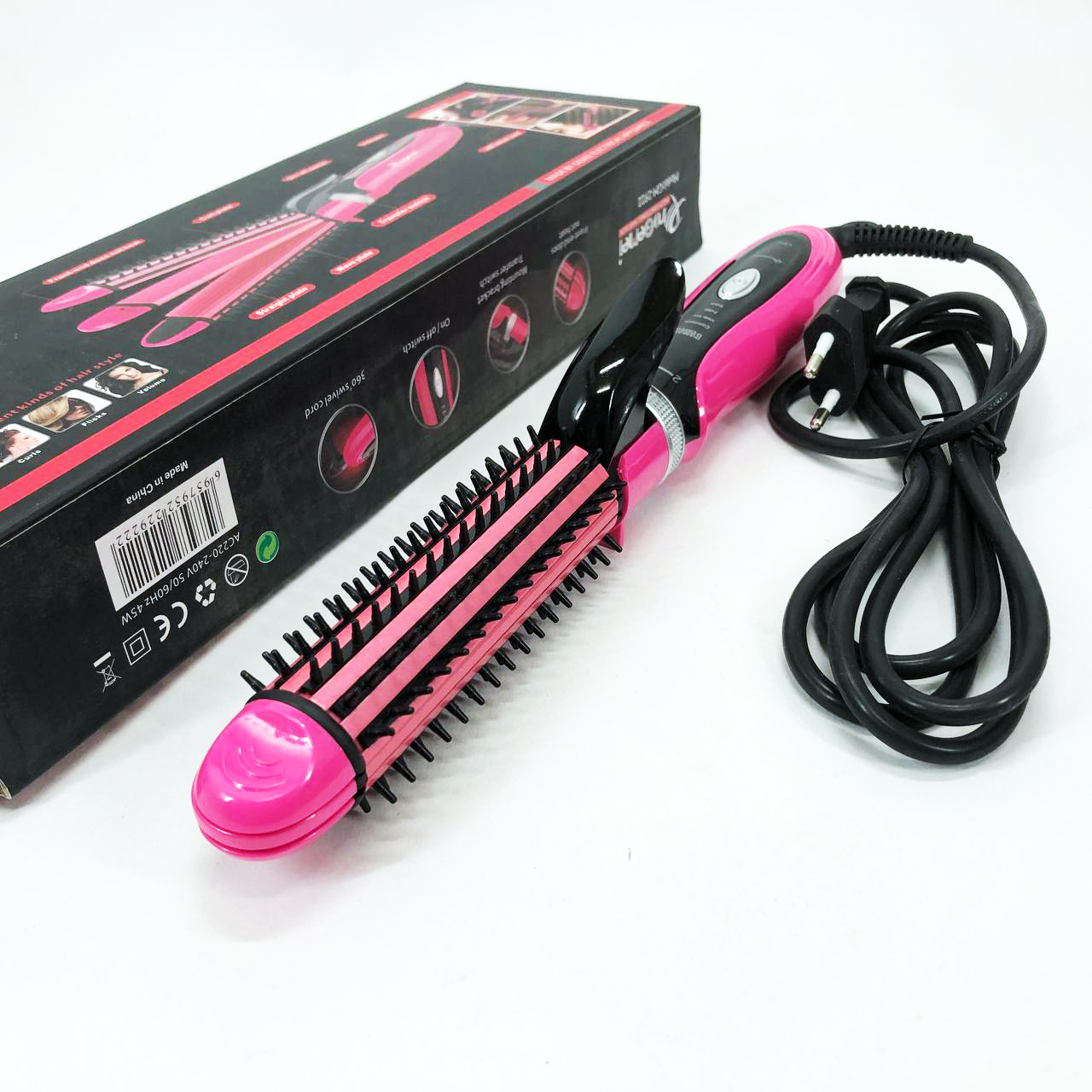 Плойка-праска 3в1 Geemy GM-2922 для завивки волосся pink - Зображення 3