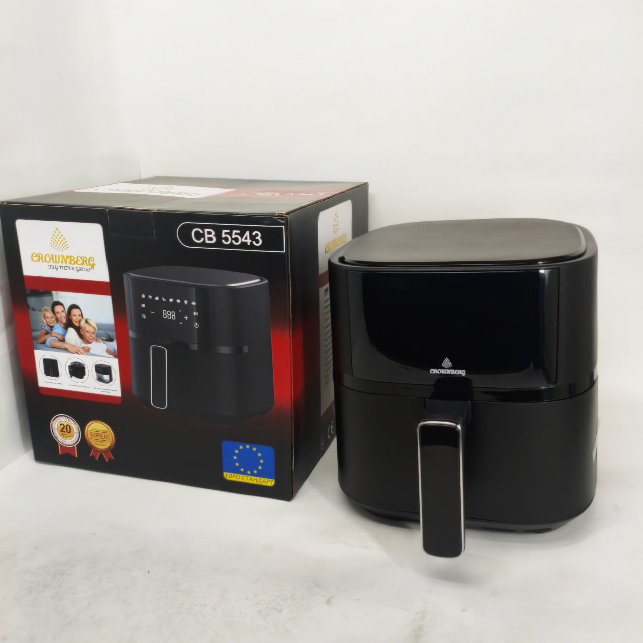 Фритюрниця Crownberg CB-5543 аерогриль 1500 Вт 4 л без масла - Зображення 6