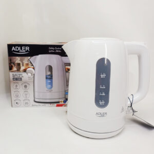 Електрочайник Adler AD 1 л 2200 Вт білий