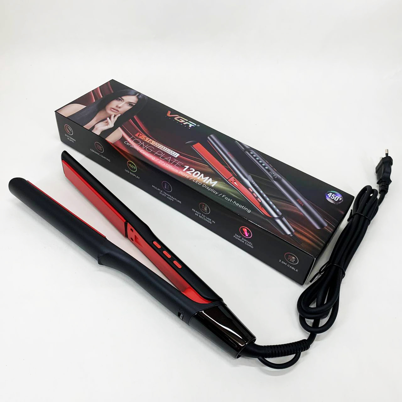 Плойка VGR V-516 з регульованою температурою до 230 °C - Зображення 6