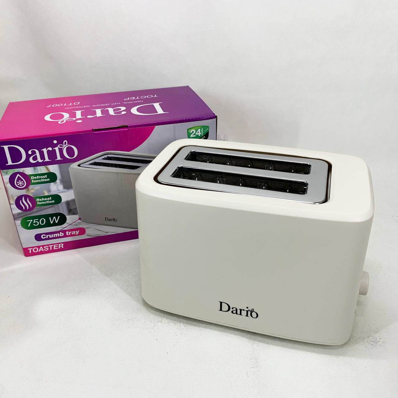 Тостер DARIO DT1007 білого кольору - Зображення 2