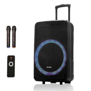 Акустична колонка ZXX-7676 портативна Bluetooth 200 Вт на колесах