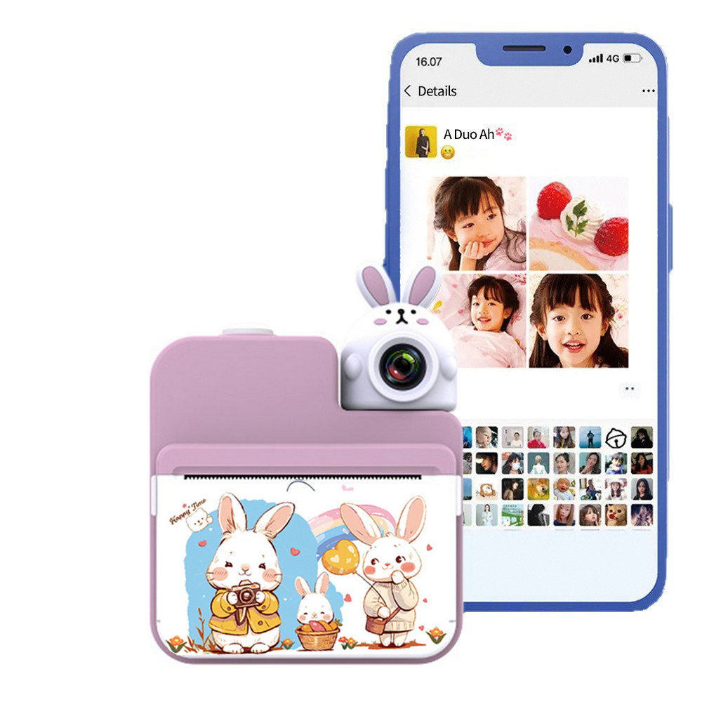 Дитячий фотоапарат миттєвого друку JD30 PINK - Зображення 5