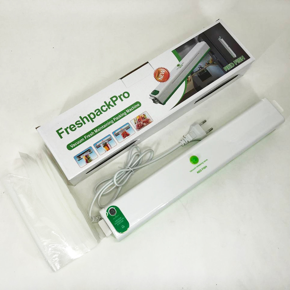 Вакууматор Freshpack Pro вакуумный упаковщик еды, бытовой. Цвет: зеленый - Зображення 9