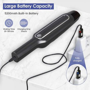 Пилосос Car vacuum cleaner бездротовий для автомобіля чорного колору - Зображення 2