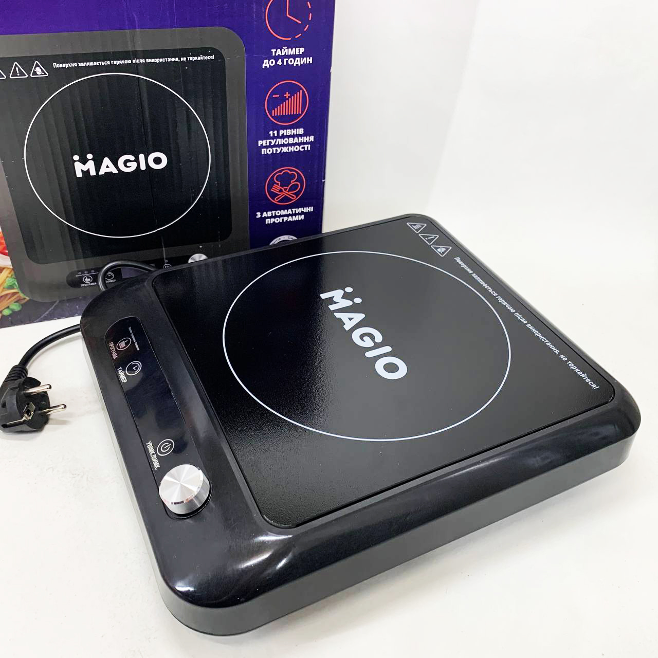 Настільна електрична плита Magio MG-144 2000 Вт - Зображення 4