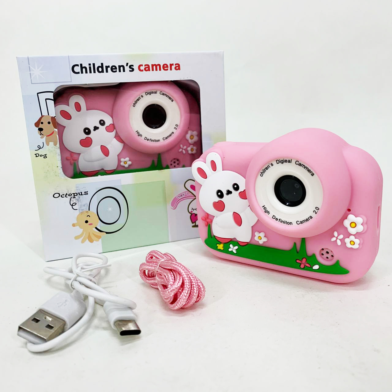 Дитячий фотоапарат M03 PINK RABBIT - Зображення 2