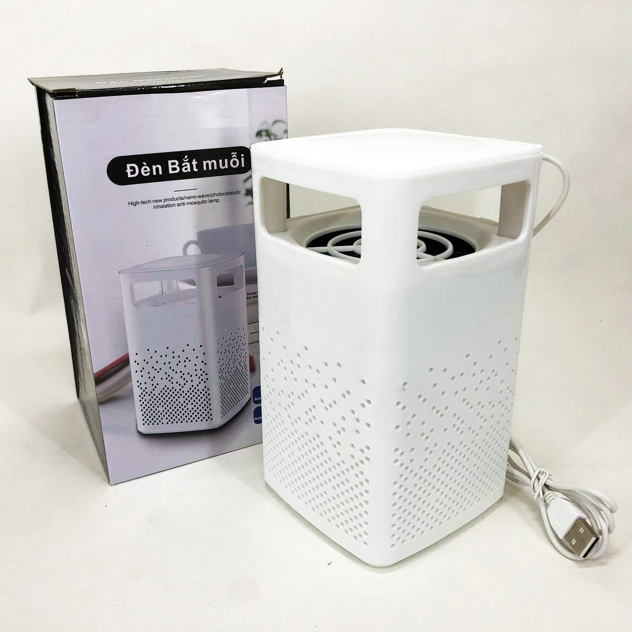 Лампа від комарів USB Bug Zapper Fly білого кольору