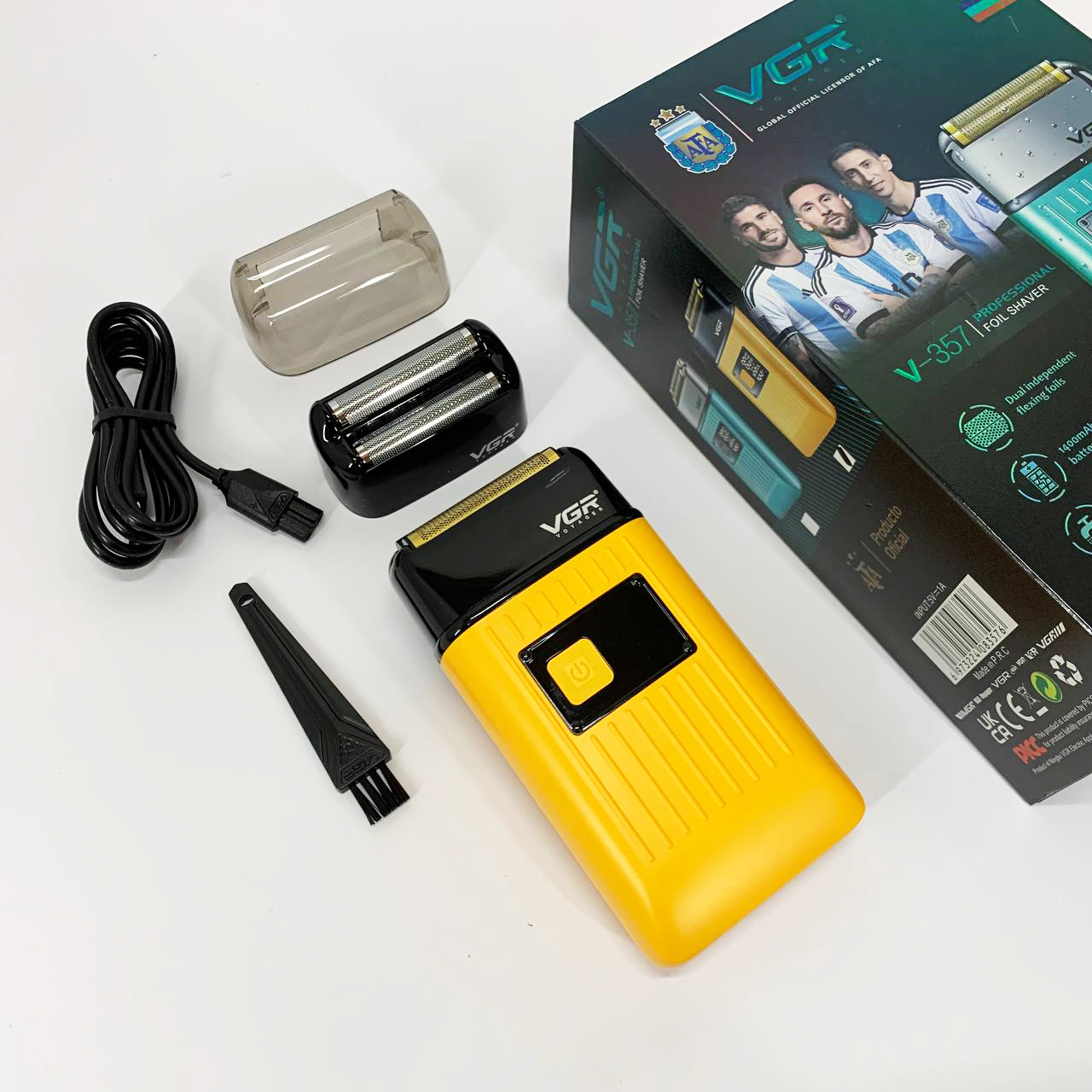 Електробритва портативна VGR V-357 для чоловіка Yellow - Зображення 2