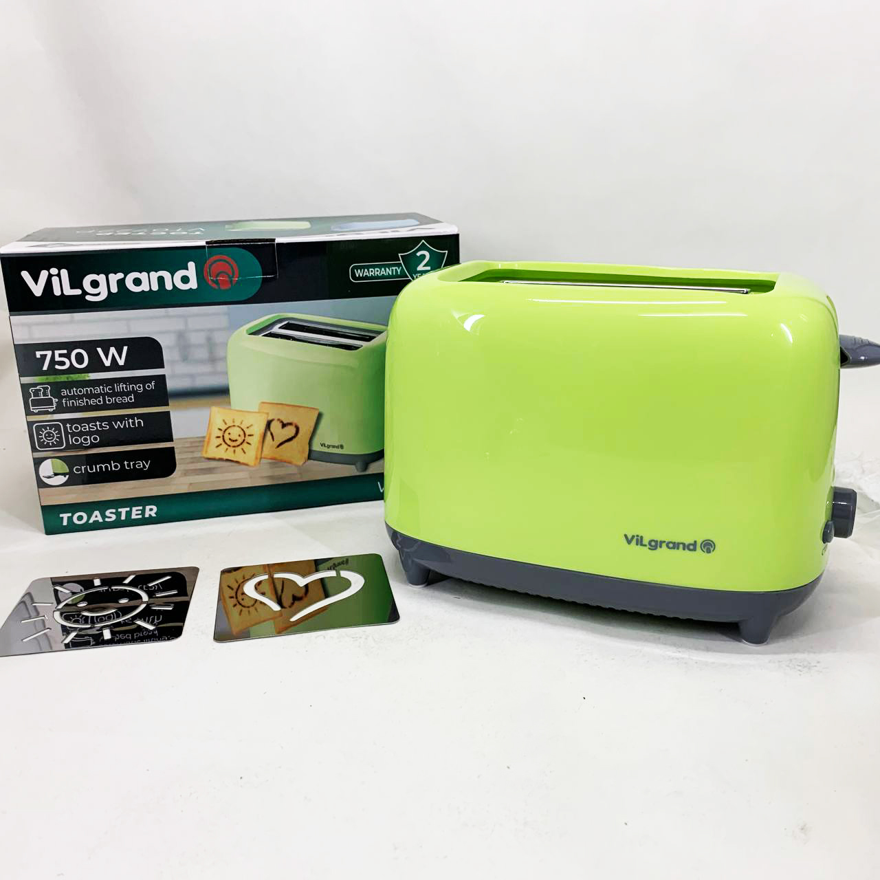 Тостер VILGRAND VT0722P зелений - Зображення 2