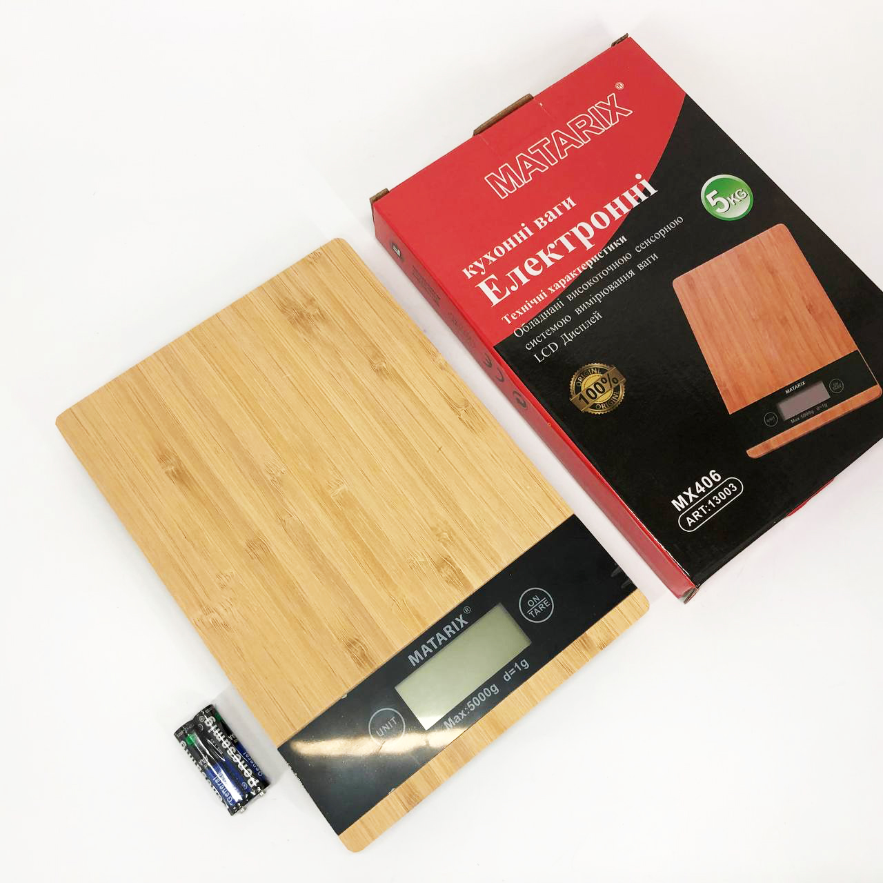 Весы кухонные MATARIX MX-406 5кг Wood, Кухонные весы для приготовления блюд, Весы для домашней кухни - Зображення 10